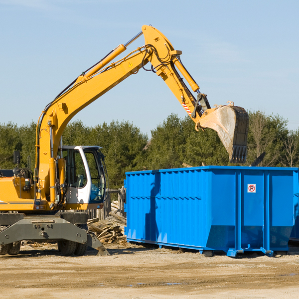 can i choose the location where the residential dumpster will be placed in Palisades NY